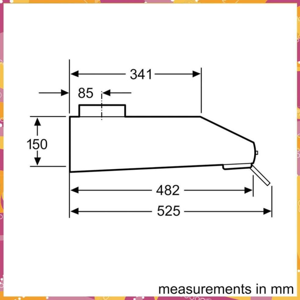 Máy hút mùi âm tủ Bosch DHU935HB TGB  nhập khẩu nguyên chiếc ( Phân Phối Chính Hãng )