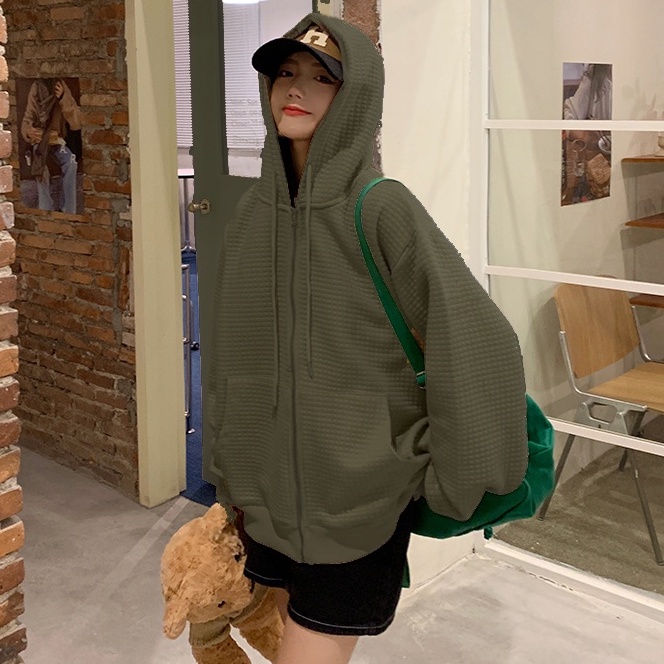 Áo khoác hoodie mũ 2 lớp, khoác nỉ nam nữ hoodies zip trơn freesize phom rộng mùa đông chất xốp hàng loại 1 Cheapy C1113