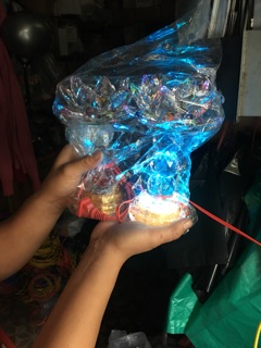 Đèn sen pha lê led đổi màu