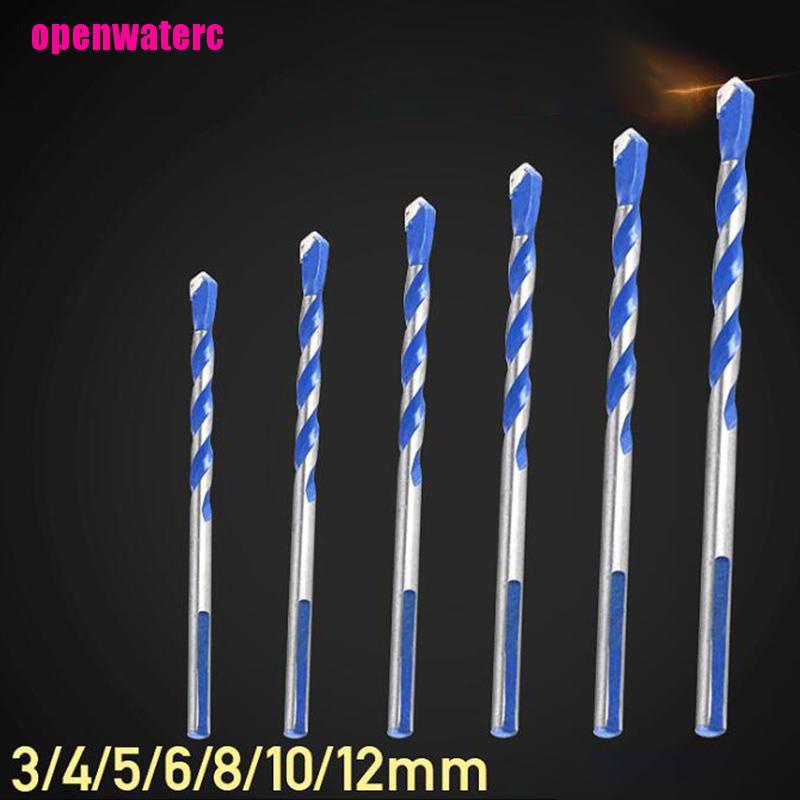 1 Mũi Khoan Xoắn Đa Năng Màu Xanh Dương Kích Thước 3mm Đến 12Mm Chất Lượng Cao