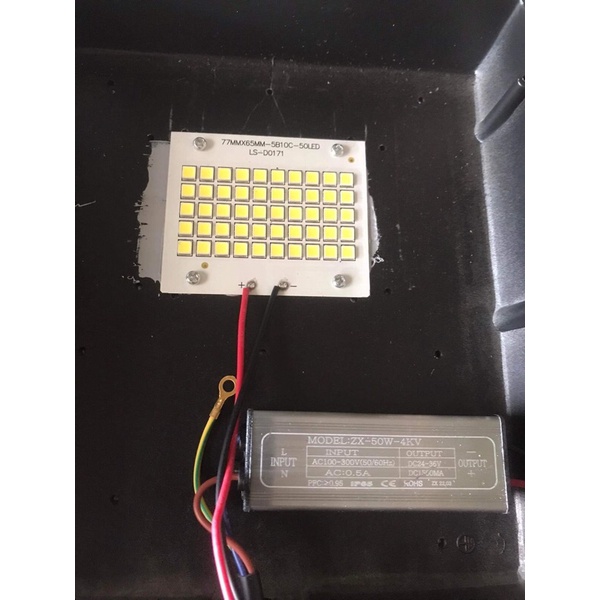 Combo Bộ Chip Nguồn lắp Đèn Pha LED 50w