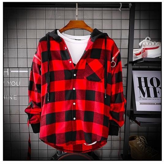 Áo sơ mi kẻ sọc karo flanner unisex tay dài chất vải Kate Nỉ dày đẹp chống nắng tốt SMF02