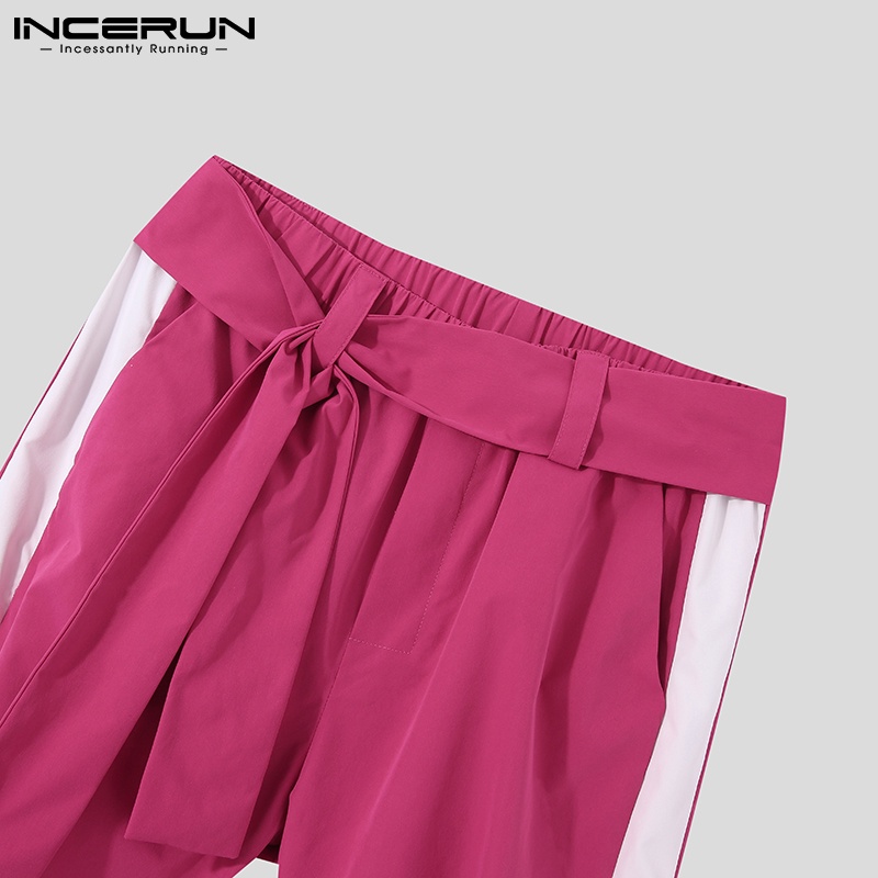 Quần baggy INCERUN lưng thun dây rút thời trang dành cho nam
