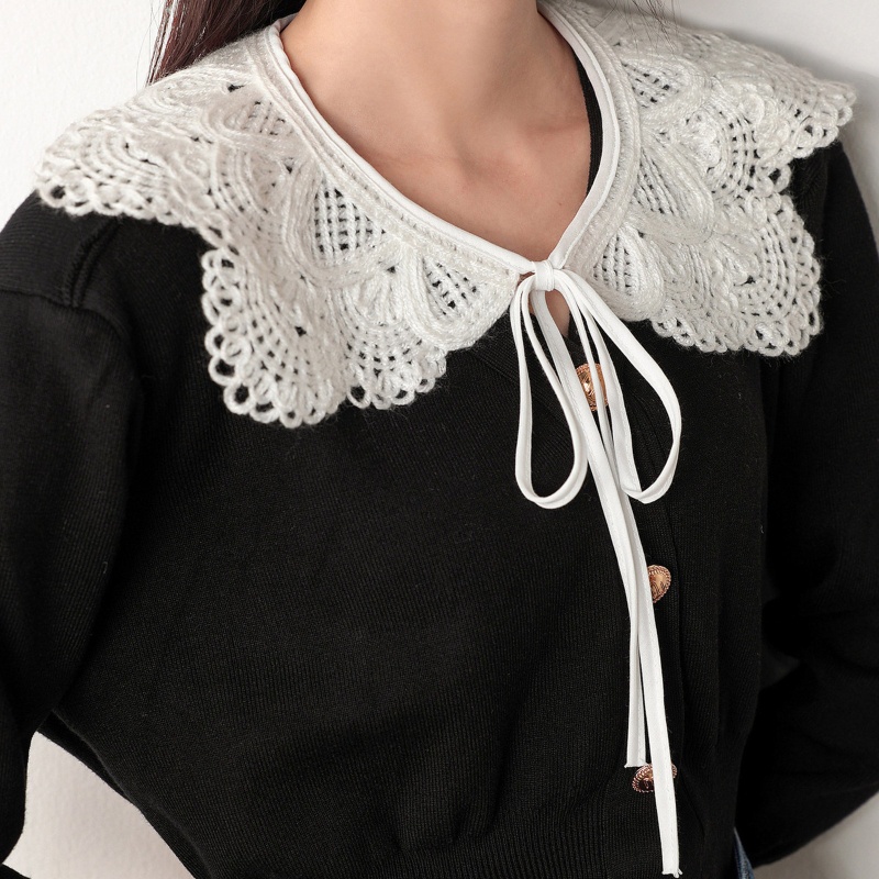 Cổ Áo Giả Hán Phục Phối Ren Rỗng Dễ Thương Trang Trí