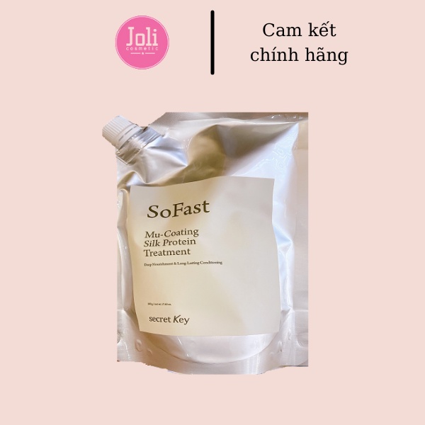 Kem Ủ Phục Hồi Tóc Secret Key So Fast Mu-Coating Silk Protein Treatment 480g