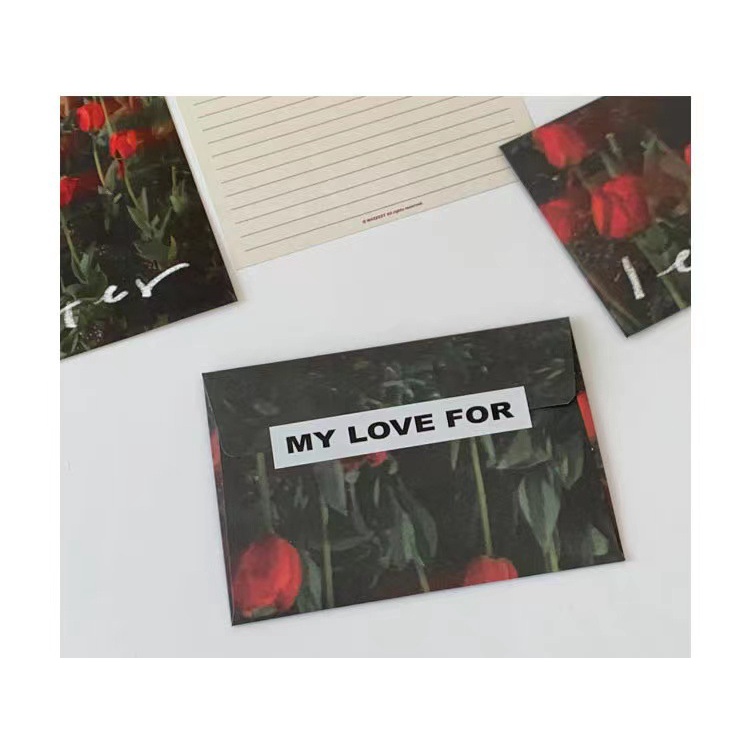Bộ Nhãn Dán Họa Tiết Hoa Tulip Dễ Thương Lãng Mạn Cho Cặp Đôi