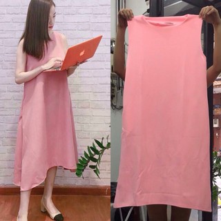 Đầm suông -Đầm hồng phom Suông