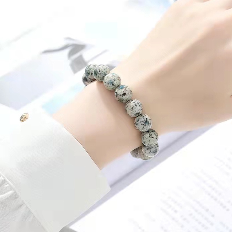 Vòng Tay Chuỗi Hạt Đá Thạch Anh Tự Nhiên K2 8/10/12mm