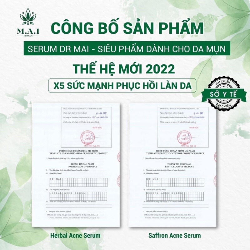 [Chính hãng] Serum mụn Dr Mai Thảo Mộc