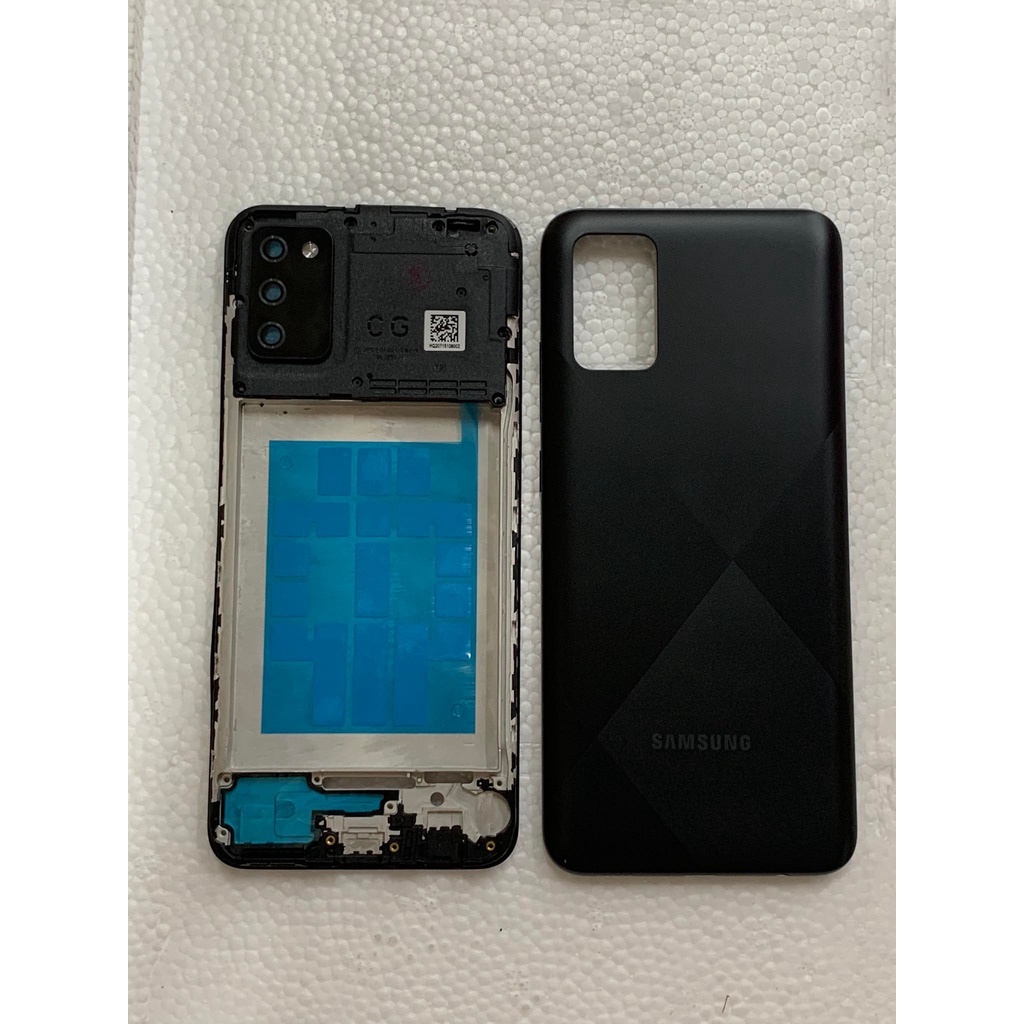 Vỏ bộ Samsung A02S đen Zin new