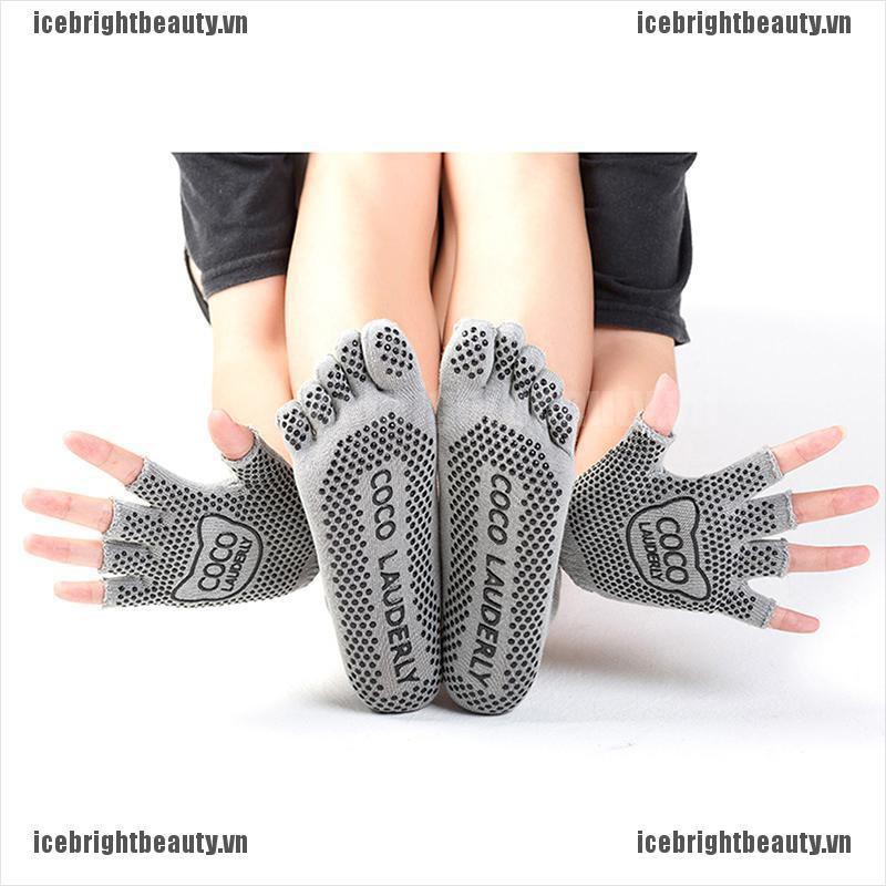 Vớ Cotton Nhiều Màu Chống Trượt Bảo Vệ Toàn Diện Dành Cho Nữ Tập Yoga Gym