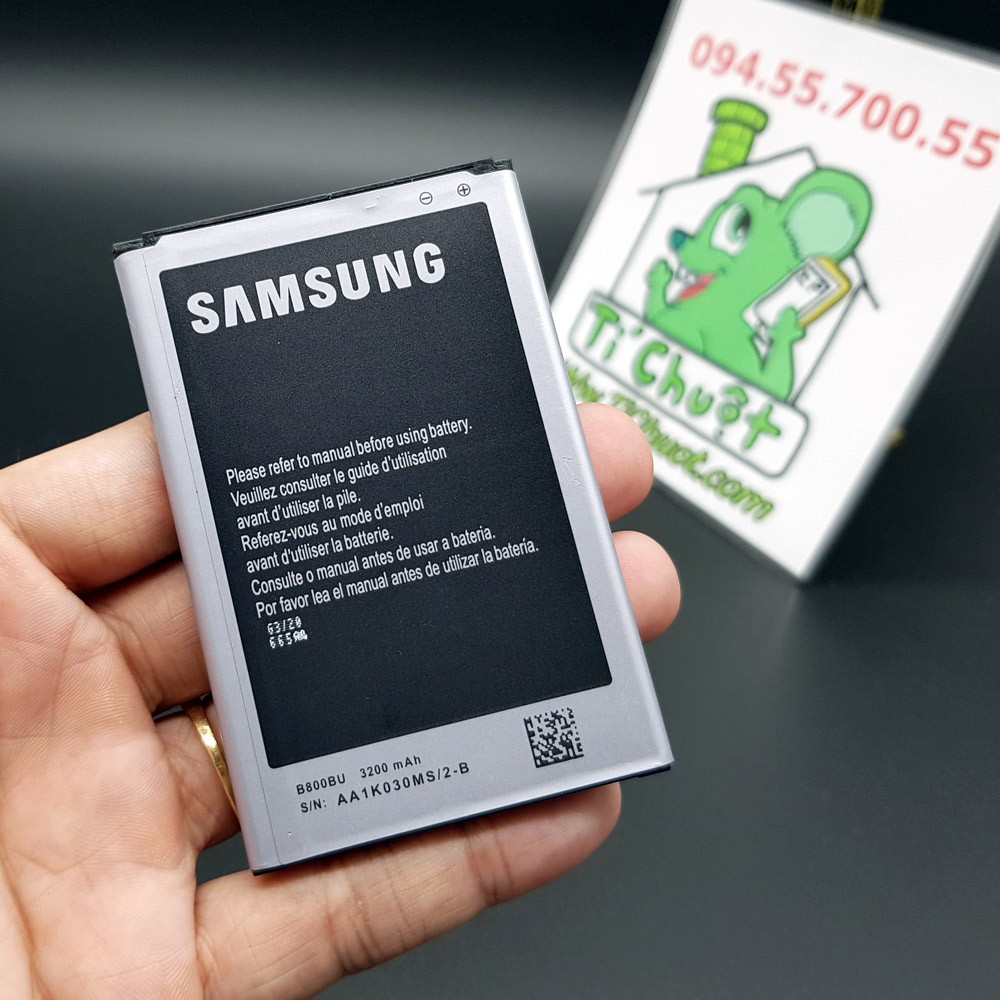 [Ảnh Thật] Pin Samsung Note 3 B800BE 3200 mAh
