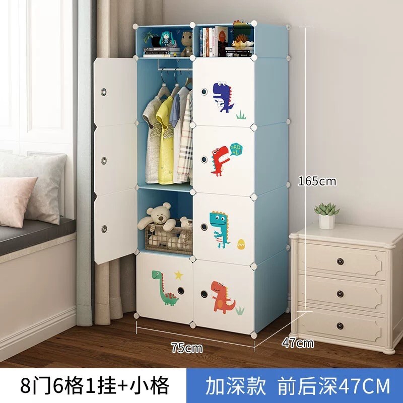 TỦ LẮP GHÉP- TỦ QUẦN ÁO 8+2 Ô GIÀY SÂU 47cm. Tặng kèm 1treo đồ.