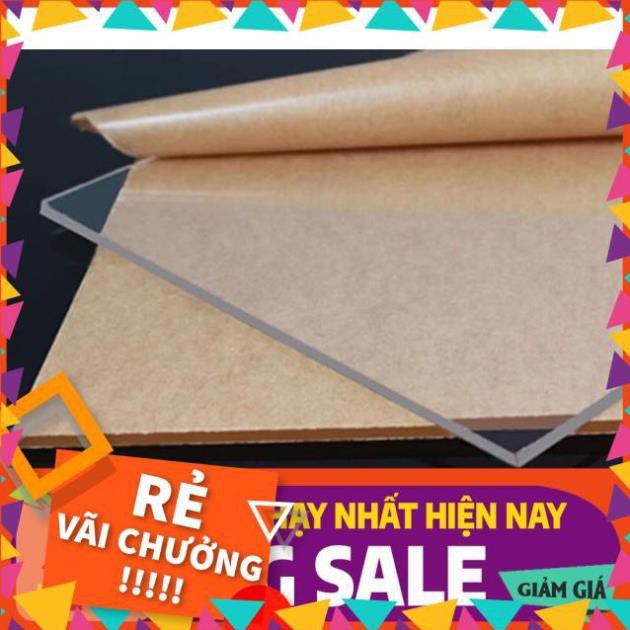 [1.2mm 14.5x19.5cm] Combo 10 tấm nhựa mica cứng trong suốt làm hồ cá, hộp, ốp biển số,cắt theo y/cầu - shop lê phòng.