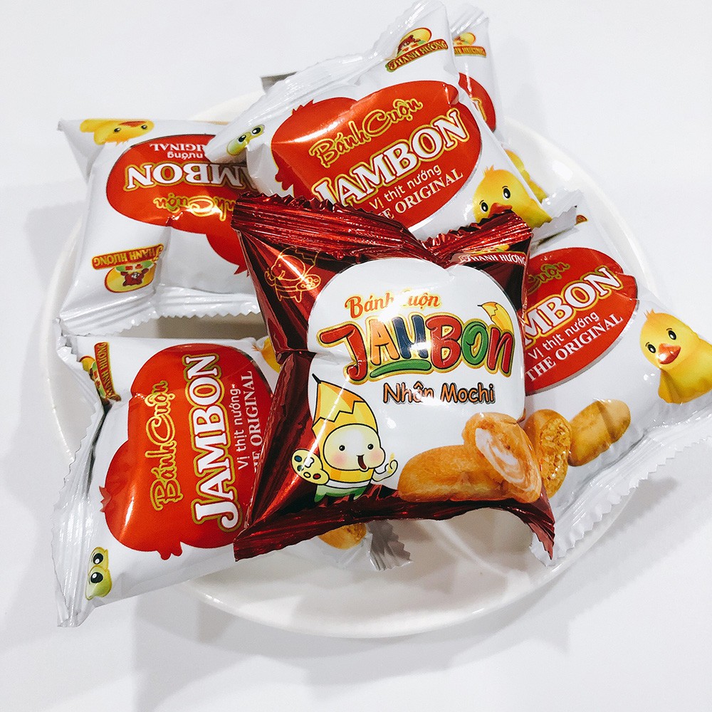 Combo 05 cái x 35gr Bánh cuộn Jambon vị thịt nướng Thanh Hương.