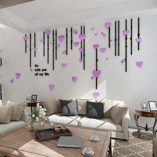 Tranh Dán Tường Mica 3D Mãi Mãi Bên Nhau Trang Trí Phòng Khách, Phòng Ngủ, phòng làm việc