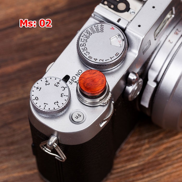 Nút gỗ lõm cho máy ảnh Fujifilm - Gỗ thật