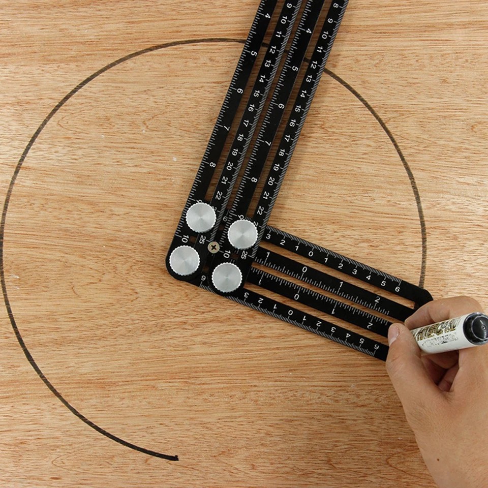 Thước định vị gạch men gấp 6 lần bằng hợp kim nhuôm