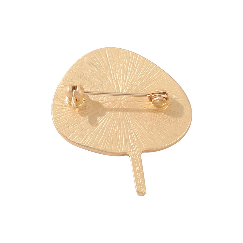 Ghim cài áo Qihe Jewelry hình chiếc quạt sáng tạo thời trang cho nữ