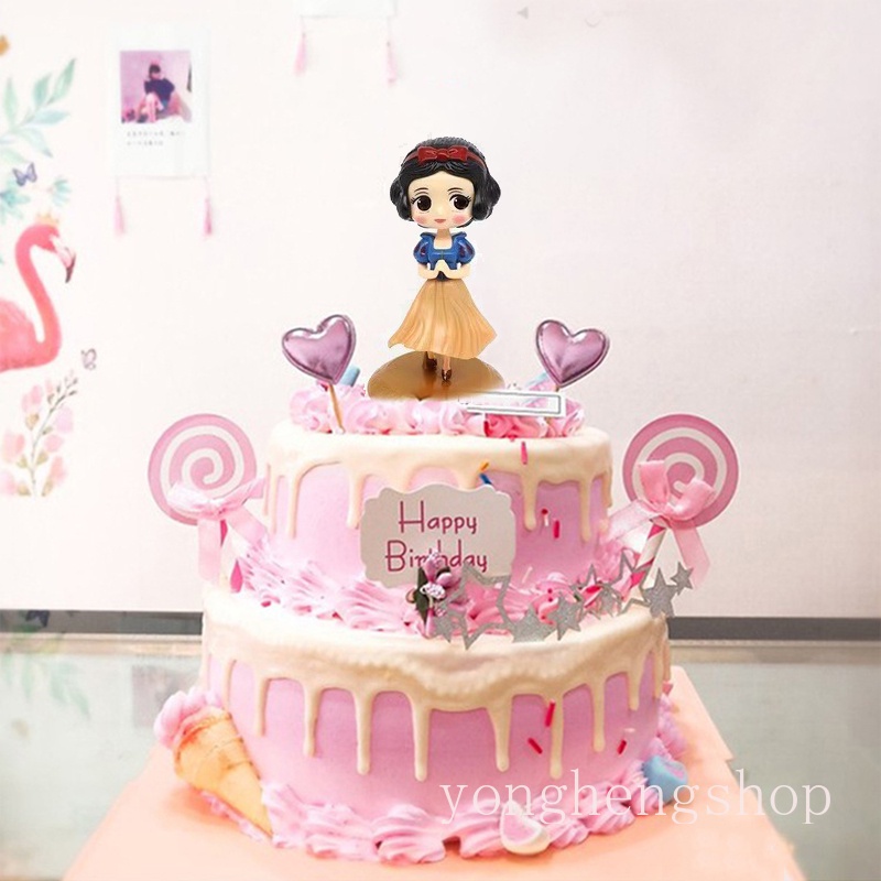 Búp bê hoạt hình công chúa Elsa trang trí bánh kem sinh nhật cho bé DIY