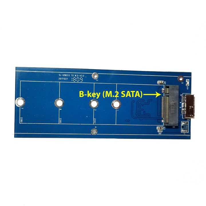 Box ổ cứng SSD M.2 SATA vỏ nhôm USB3.0