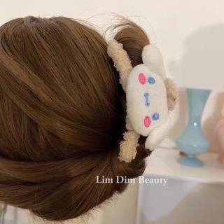 Kẹp Gắp Tóc Lông Sanrio Cinnamonroll, Pompompurin Dễ Thương