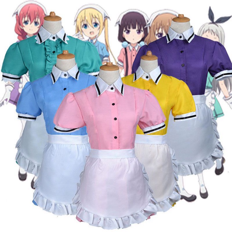 Costume wig Maika/ Hideri/Kaho/Mafuyu/Miu - Blend S: Quán cafe biến thái - Quần áo hóa trang [Miu Cosplay]