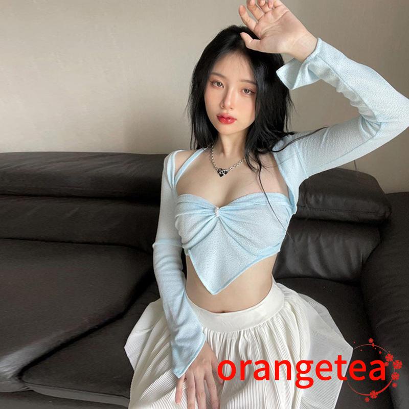 Áo Crop Top Hai Dây Màu Sắc Thời Trang Cho Nữ