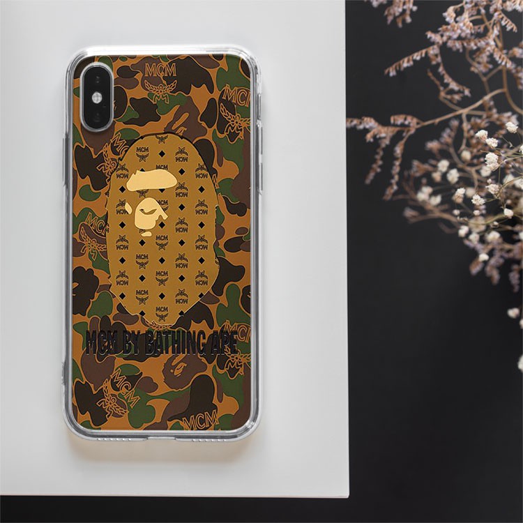 Ốp lưng Bape MCM Khỉ Rẻ cho iphone 6/7/8/Plus/X/Xs/XsMax/Xr/11/Pro/12Mini/12 PROMAX BAPPOD00040