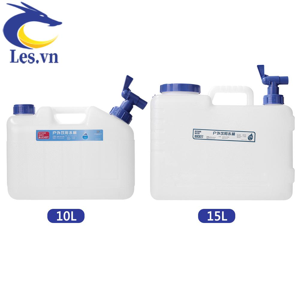 Bình Nước 10L 15L Kèm Vòi Rót + 2 Tay Cầm Cho Cắm Trại