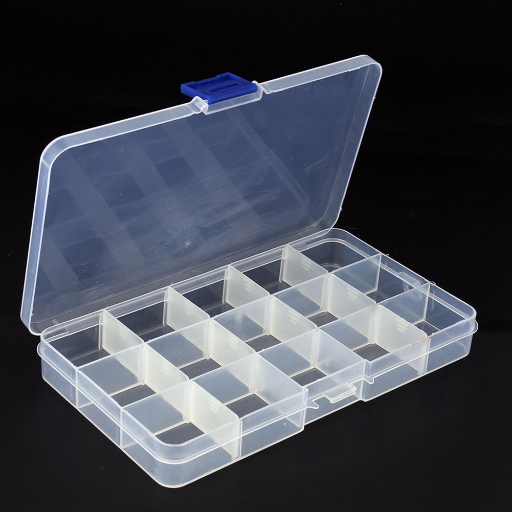 Hộp Nhựa 24 / 15 / 8 Ngăn Đựng Trang Sức / Hạt Câu Cá Có Thể Tháo Rời