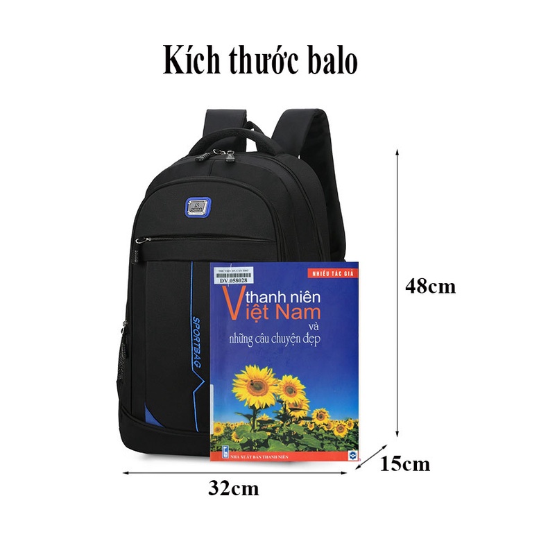 [Mẫu hot- Size cao 48cm] Ba Lô Đi Học Đi chơi Du Lịch Ngoài Trời Có Sức Chứa Lớn Mẫu Mới Năm 2022 Dành Cho Nam Nữ