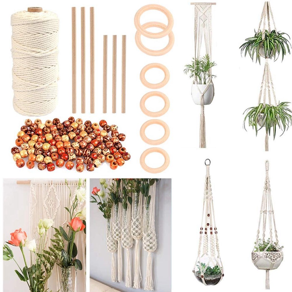 Set 6 Que Gỗ WMES15H Phong Cách Boho Tự Làm