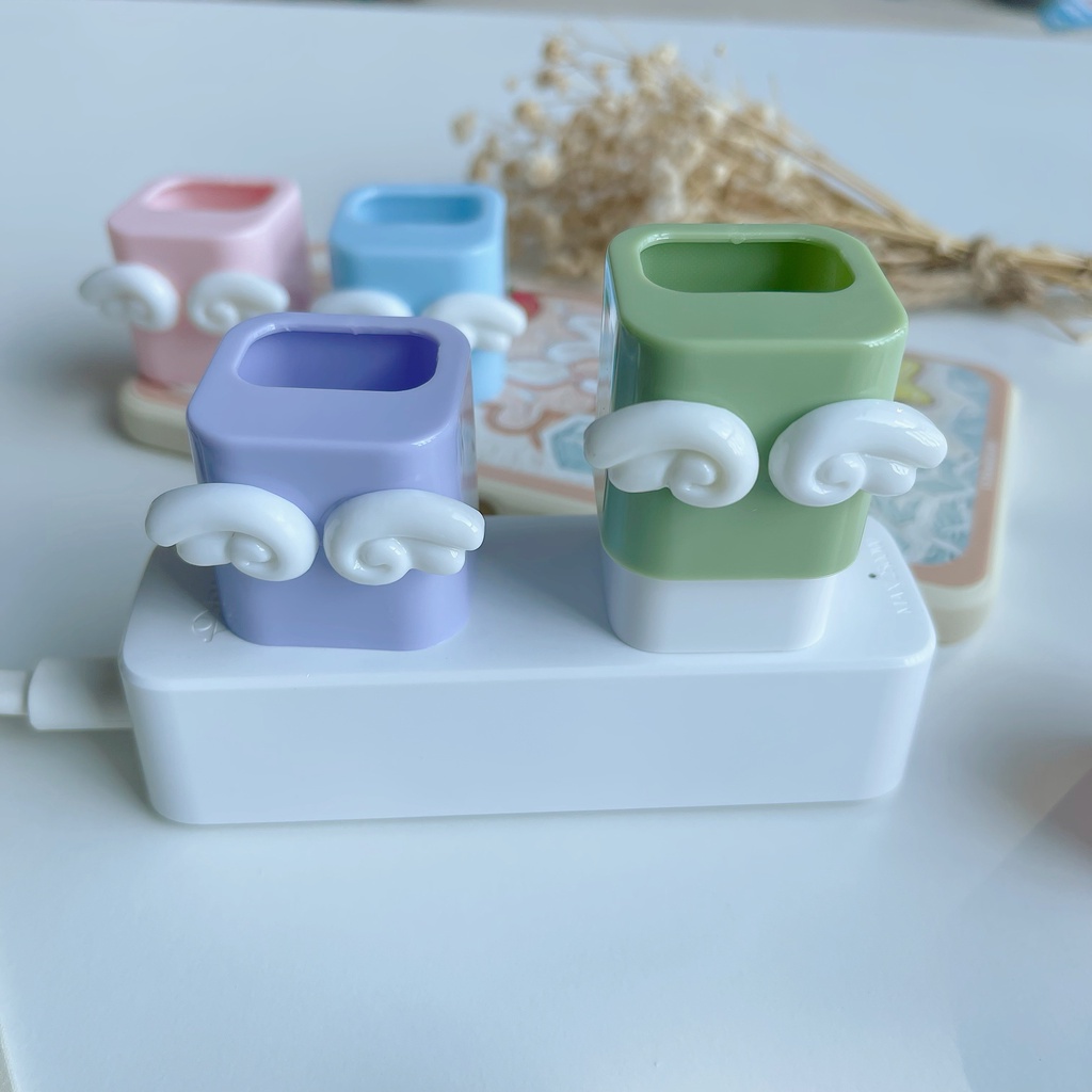 Bộ phụ kiện bảo vệ dây cáp sạc/ củ sạc nhiều màu tùy chọn cho compatible for iPhone 5W X XR XS Max 7 8 6 6s plus 5