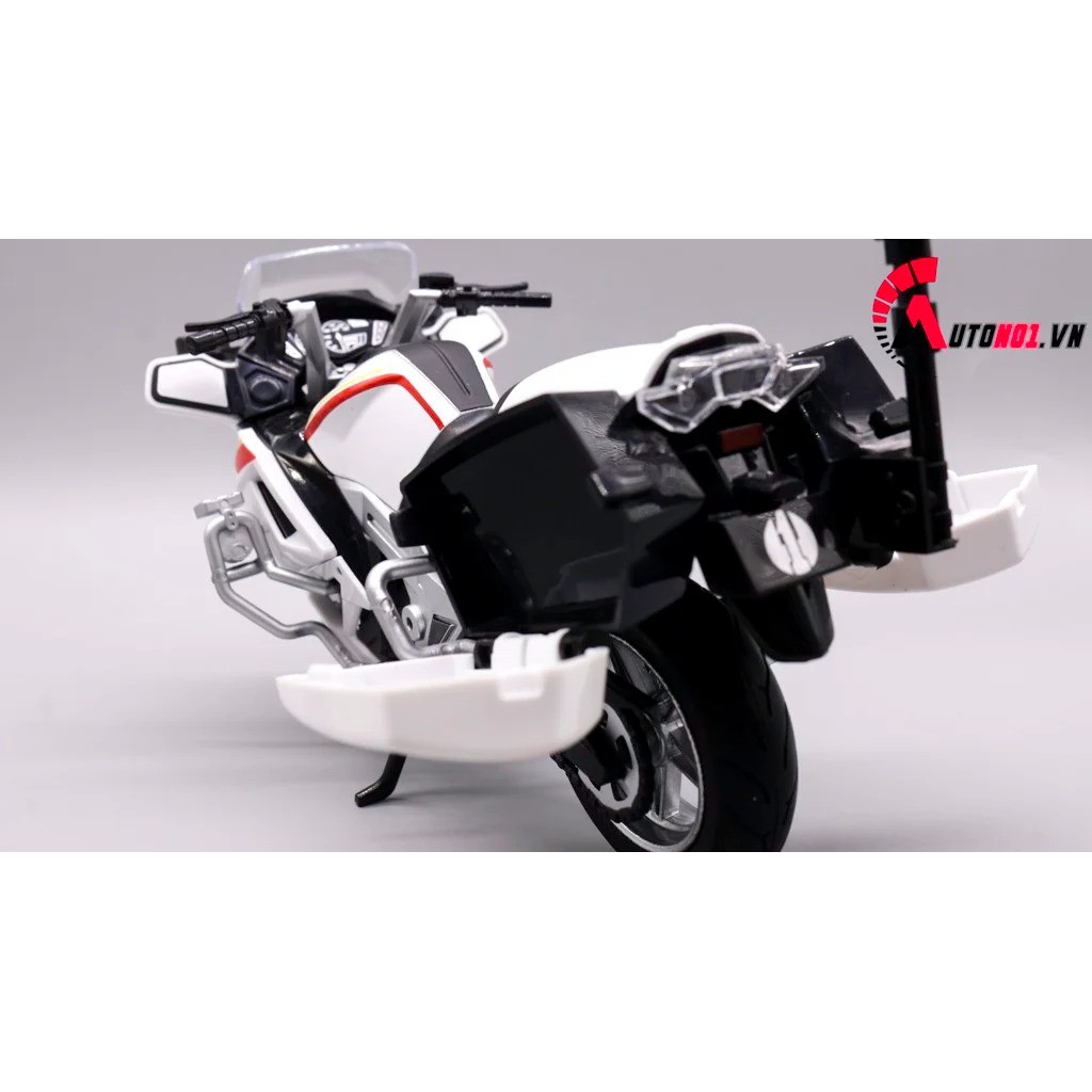 MÔ HÌNH BMW R 1200RT POLICE RED 1:12 HUAYI ALLOY 7656