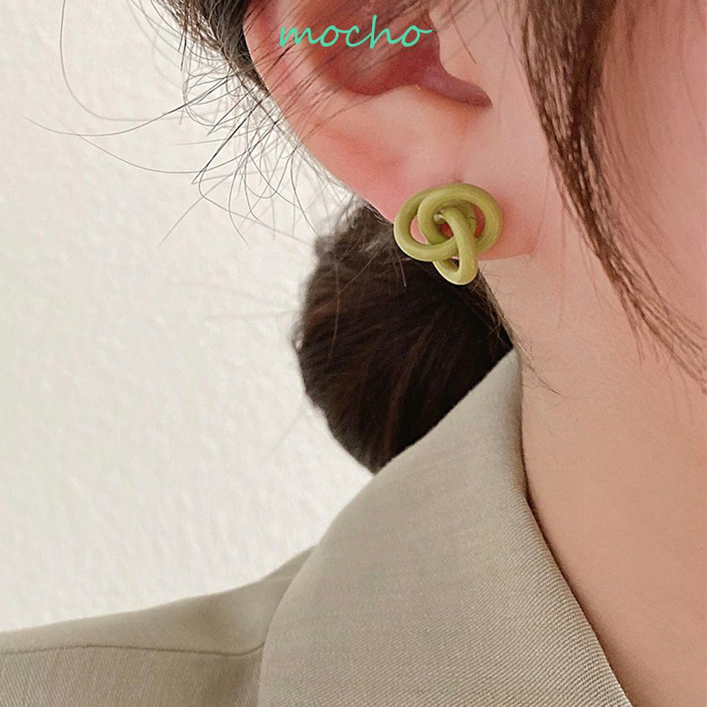 Bông Tai Xỏ Lỗ Mini Màu Kẹo Ngọt Kiểu Dáng Thanh Lịch Thời Trang Cho Nữ