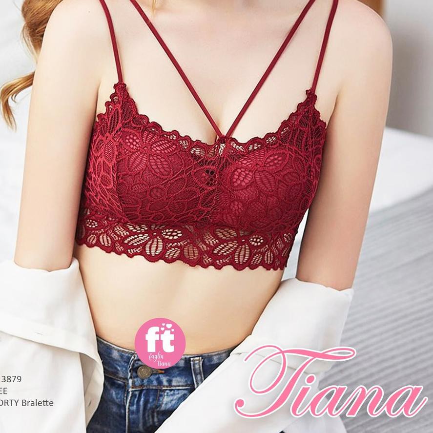 Mới!! Mới Tiana | Áo lót hai dây Brocade FULL LACE / CROP TN 3879