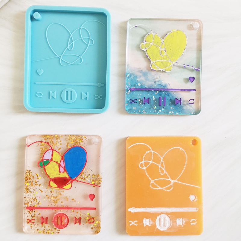 Khuôn silicone làm móc khóa hình máy nghe nhạc mp3 độc đáo