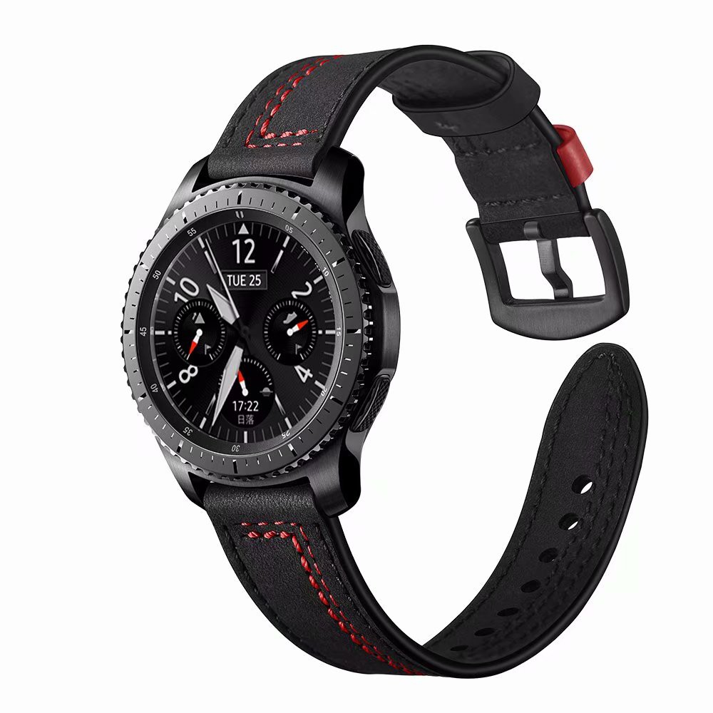 Dây Đeo Bằng Da Thật Cho Đồng Hồ Thông Minh Samsung Gear S3 Frontier / S3 Classic-22mm