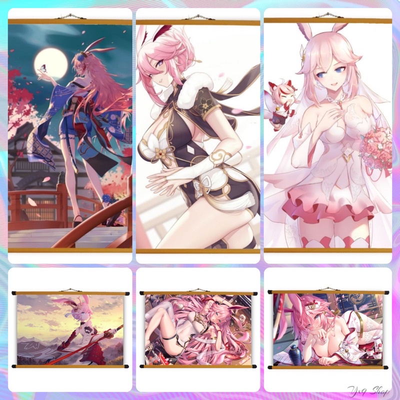 Poster Vải Yae Sakura - Honkai Impact 3