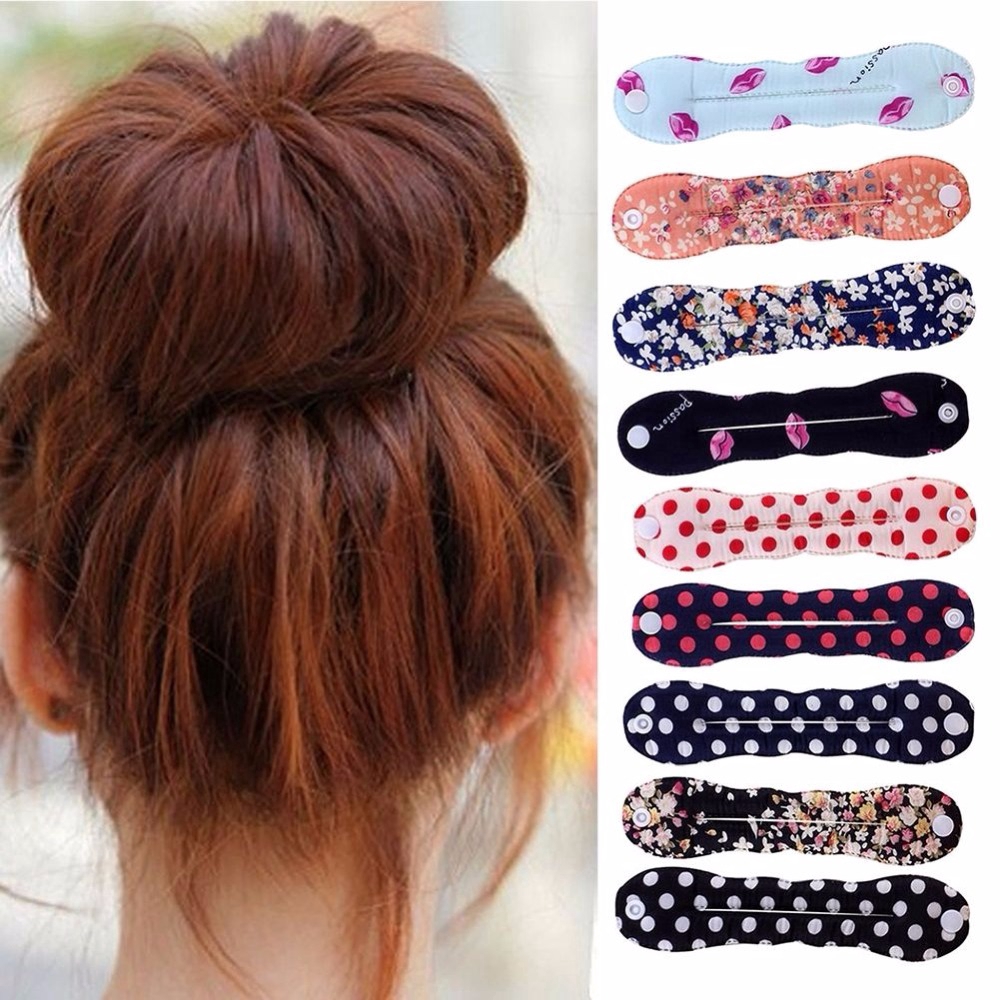 Women Fashion Magic Sponge Hair Twist Styling Clip Stick Bun Maker Braid Tool