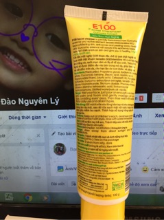Sữa rửa mặt E 100 nghệ 100g