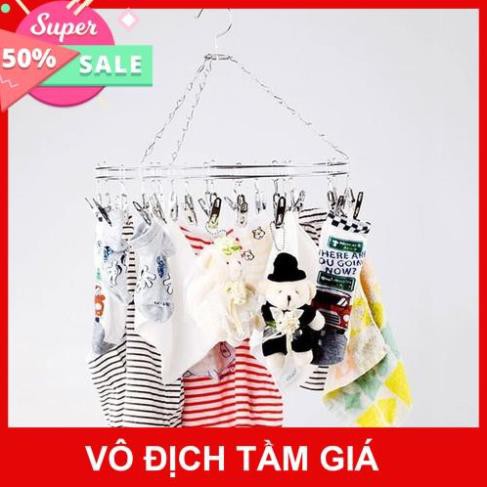 Móc dù tròn inox treo quần áo trẻ em | BigBuy360 - bigbuy360.vn