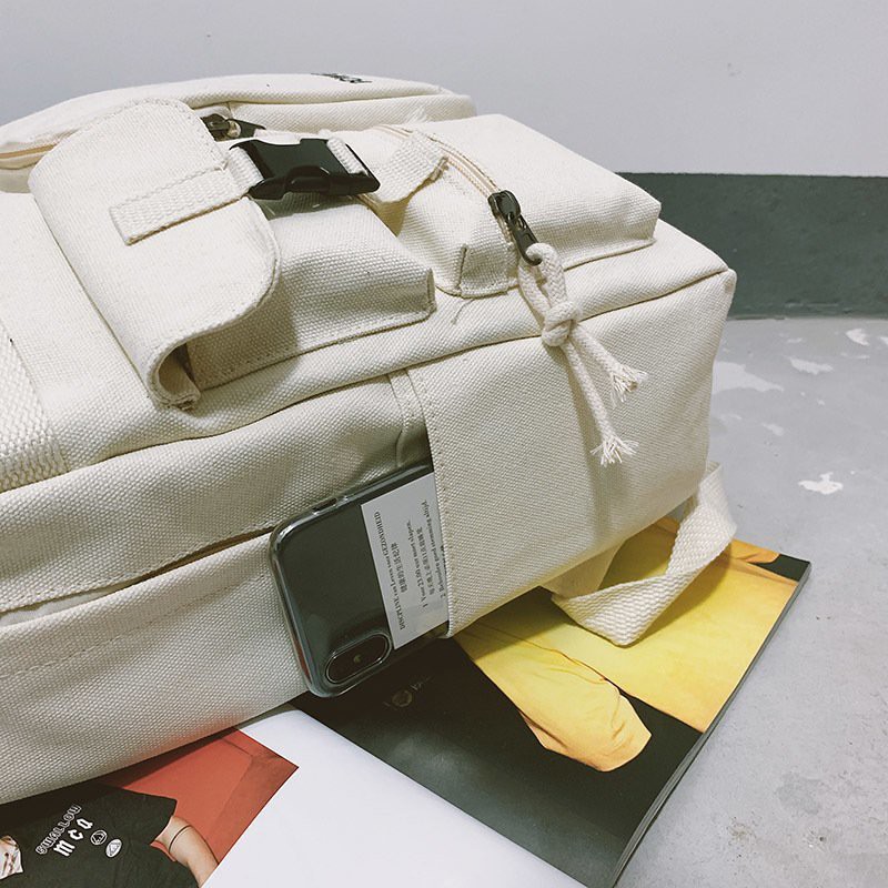 Balo vải canvas Unisex siêu Chất POWER OFF  - B05