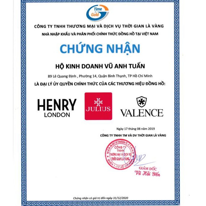 Đồng hồ nam chính hãng Henry London Anh Quốc HL41-JS-0035