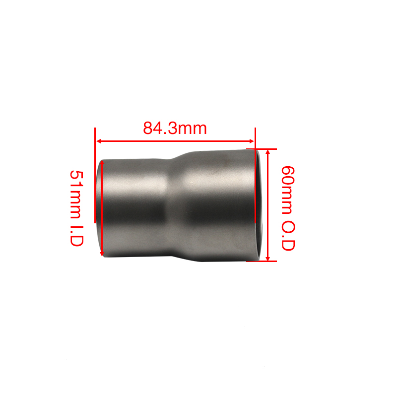 Zs Đầu Nối Chuyển Đổi Ống Xả Xe Máy 60mm Sang 51mm Bằng Thép Không Gỉ