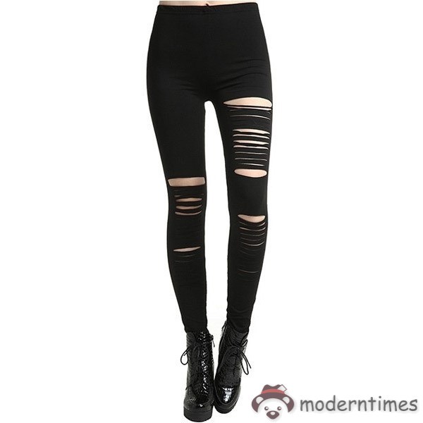 Quần legging rách phong cách trẻ trung cá tính dành cho nữ