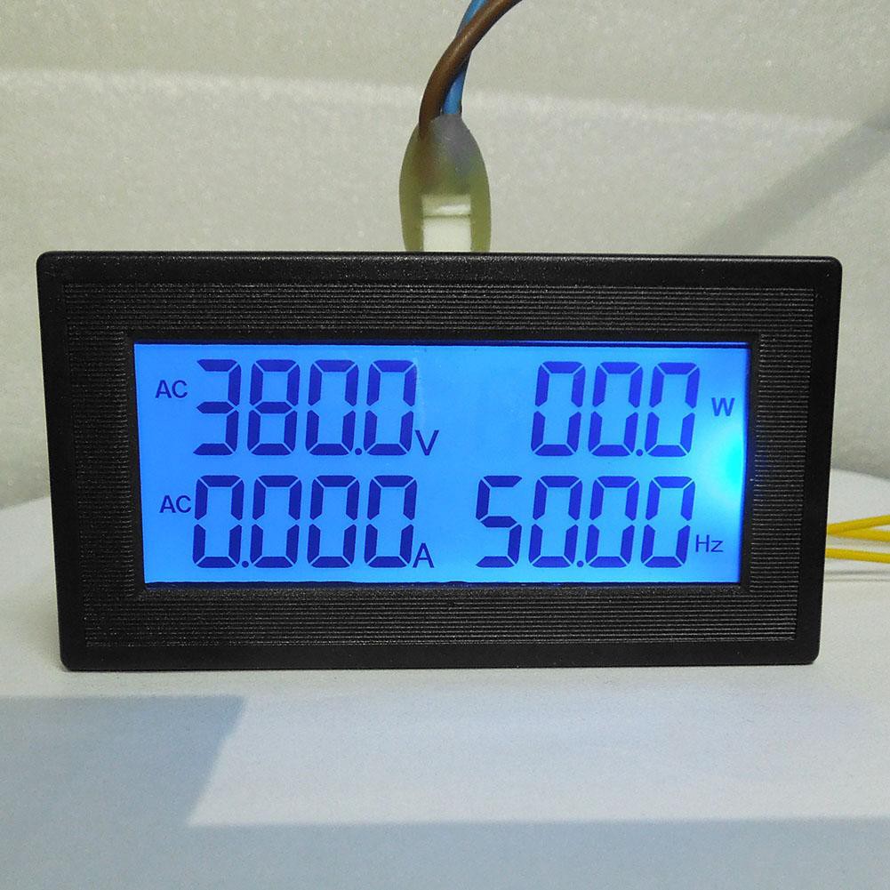 Đồng hồ đo điện áp đa năng 6 trong 1 AC 60-500v / 100A màn hình LCD