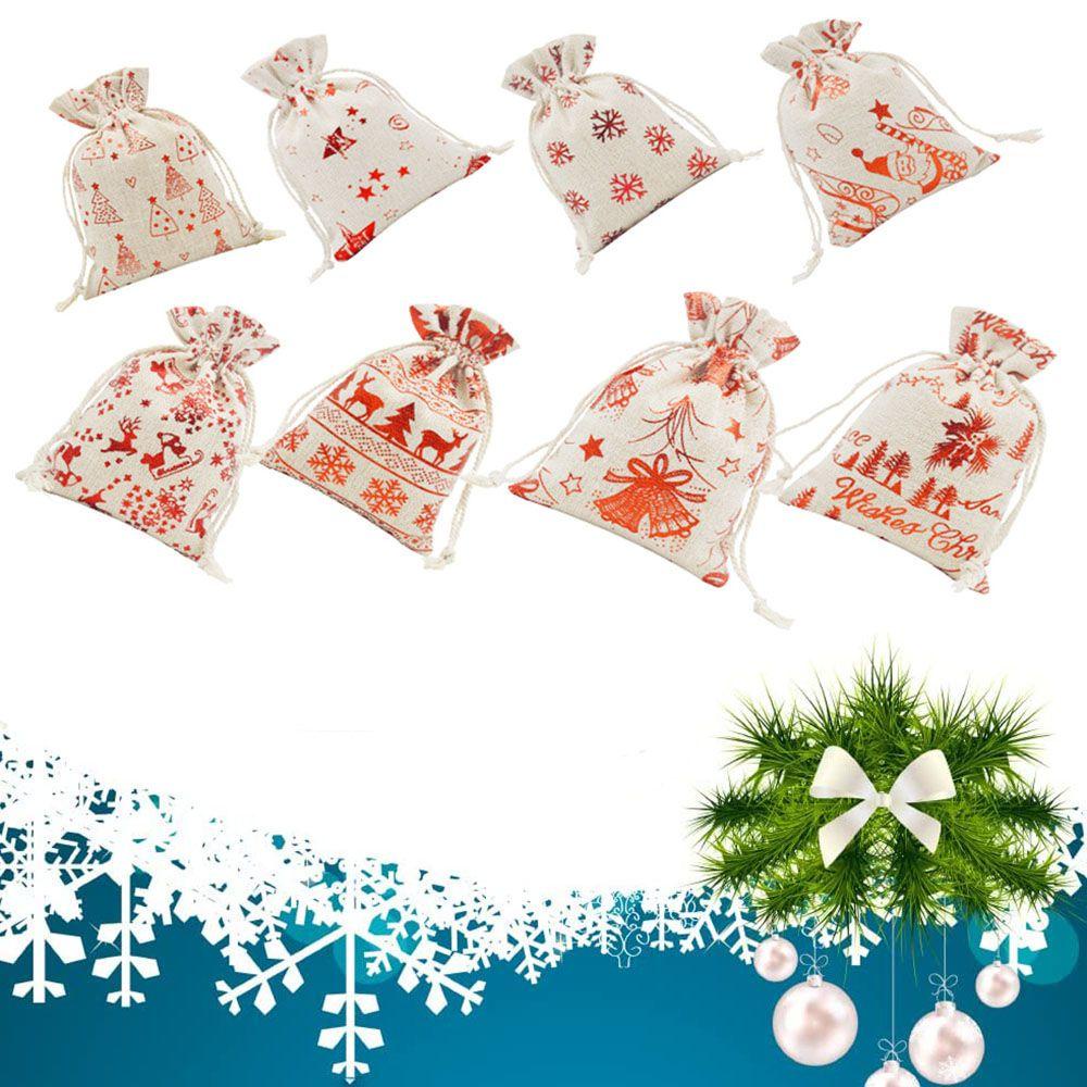 FOREVER Vớ Giáng Sinh 24 Số Đếm Ngược Chất Liệu Cotton Lanh Trang Trí Giáng Sinh