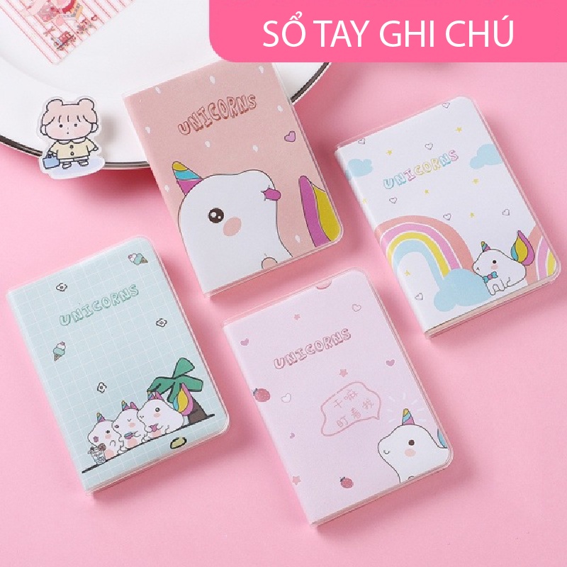 Sổ Ghi Chú Note Mini Có Dòng Kẻ Họa Tiết Xinh Xắn Nhỏ Gọn Tiện Lợi Tập Viết Note Học Tập Cho Học Sinh Cute Hoạt Hình